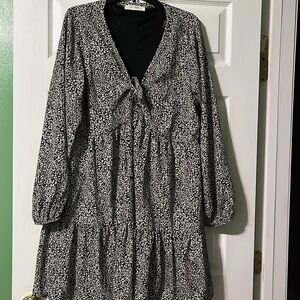 A Beautiful Soul (now Arula) EUC, Size X Leopard Dress
